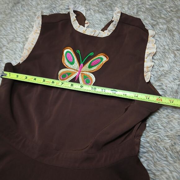 Smak Parlour Butterfly Happy Hour Mini Dress Size Large Pin-up Rockabilly Go-Go - Picture 4 of 12